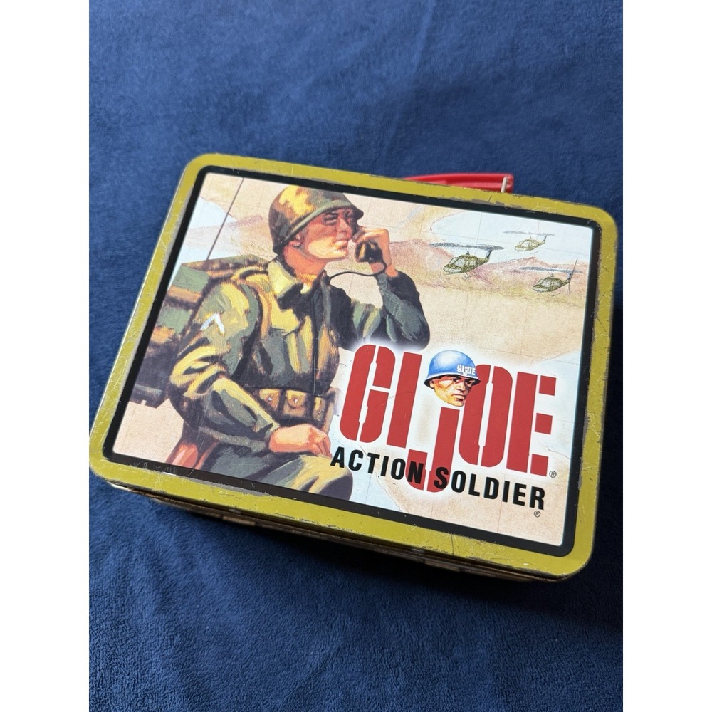 Vtg 90s GI JOE Action Soldier Collection Metal Tin Box Nostalgia Hasbro 1997